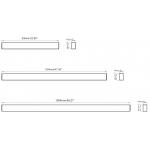 Світлодіодний світильник SC-SL8050-045-AW-01NW-BL 1504x80x50мм 45W 4000K  4050Lm чорний