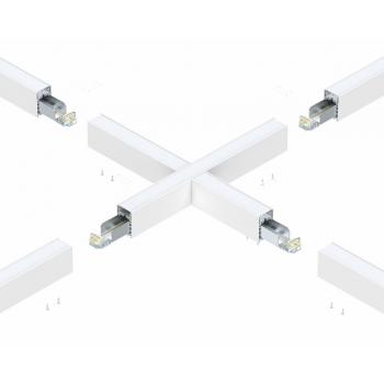Світлодіодний X-подібний модуль SC-SL8456R-040-AW-D01-NW IP40 600х600мм 84x56мм 40W 4000K 4030Lm білий