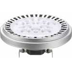 Світлодіодна лампа NVC QR111 (AR111) 15W 4000K 25deg 12V Silver Satin цолокь G53
