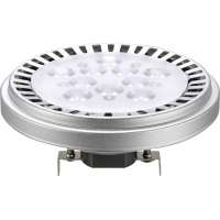 Світлодіодна лампа NVC QR111 (AR111) 15W 4000K 25deg 12V Silver Satin цолокь G53
