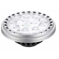 Світлодіодна лампа NVC QR111E (AR111) 20W 3000K 25deg Silver Satin цолокь G53