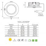 Світлодіодна панель NVC NDLLED9298 30W 3000K