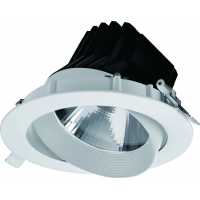 Світлодіодний стельовий поворотний світильник NVC NLED1104DA 25W 3000K білий (66) 1875Лм кут 15°