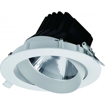 Світлодіодний стельовий поворотний світильник NVC NLED1104DA 25W 5700K білий (66) 1875Лм кут 24°