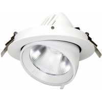 Світлодіодний поворотний стельовий світильник NVC NLED601 24W 4000K, колір білий, 1675Lm, кут 20°, поворот 45°