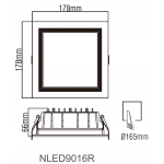 Світлодіодний світильник NVC NLED9016R