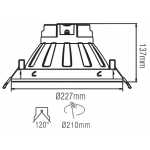 Світлодіодний світильник NVC NLED998A 20W 4000K білий