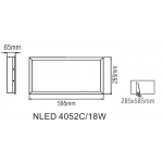 Світлодіодна панель NLED4053C 18W 4000K 595x295