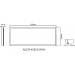 Світлодіодна панель NLED4053C 54W 4000K 1195x595