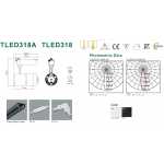 Трекові світильники TLED318A 35W 3000K 24° білий 30