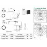 Трековые светильники TLED323 20W 4000K 40° белый