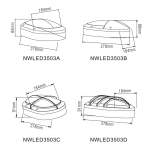 Настенный светодиодной светильник NVC NWLED3503A 9W 3000K