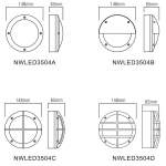 Настенный светодиодной светильник NVC NWLED3504A 4W 3000K