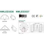 Настенный светодиодной светильник NVC NWLED3537 4W 3000K
